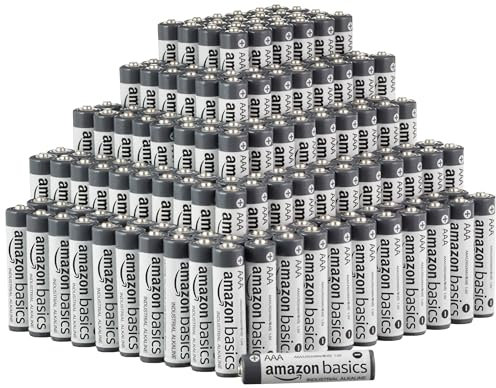 Amazon Basics 250-Pack AAA Alkaline Industrial Batteries, 1.5 Volt, 5-Year Shelf Life