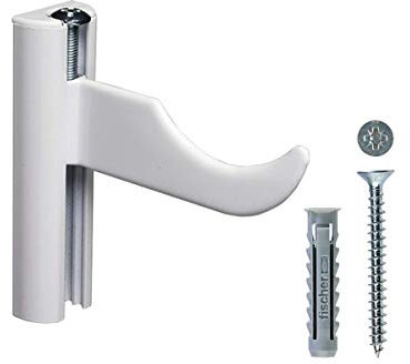 Fischer RX Regal Heizkörper, Aluminium, für volle und gelochte Wand, 537954, Weiß