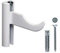 Fischer RX 537954-Estante de Aluminio radiadores, para Pared Llena y Perforada, 537954, Color Blanco