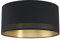 EGLO Deckenlampe Esteperra, 1 flammige Deckenleuchte Vintage, Retro, Wohnzimmerlampe aus Stahl und Textil in Schwarz, Gold, Küchenlampe, Flurlampe Decke mit E27 Fassung
