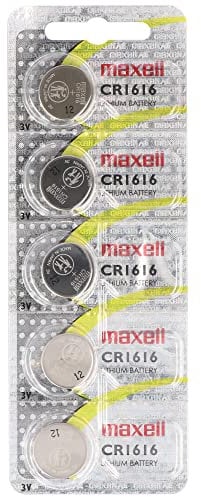 AccuCell 5 Stück CR1616 Lithium Batterie IEC CR1616 mit 3 Volt und 50mAh