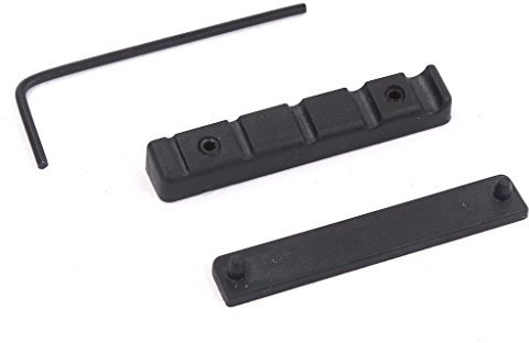 Alnicov Adjustable POM Nut for 5 Strings Bass Guitar,Black