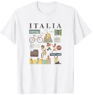 Disney Pixar Luca Italia Icons Maglietta
