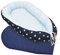 ULLENBOOM ® Babynest Set mit Einlage, Kuschelnest (55x95 cm) Blau Hellblau (Made in EU) - Baby Nestchen aus Baumwolle, ideal als Reisebett, Baby Cocoon & Kuschelbett, im Set mit Einlage
