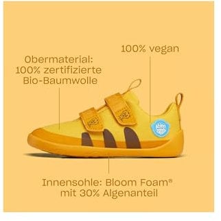 Affenzahn Barfußschuh Baumwolle Lucky Klettverschluss Vegan rutschfest Flexibel Reflektierend für den Sommer in Größe 21-32 Einhorn - Pink