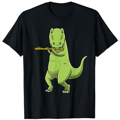 Flûte à flûte en forme de dinosaure T-rex T-Shirt