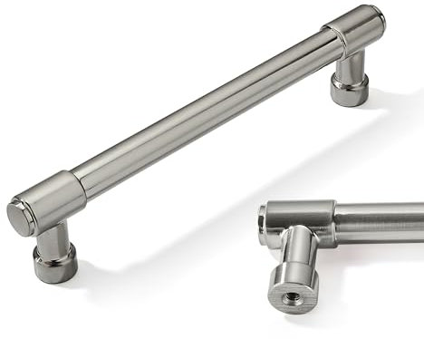 CABDM 2 Pack 6 Inch Kitchen Cabinet Handles Brushed Satin Nickel Cabinet Pulls Drawer Pulls Kitchen Cabinet Hardware Kitchen Handles for Cabinets Cupboard Handles Drawer Handles