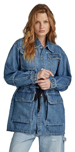 G-STAR Para Mujer Chaqueta Modular Utility, Azul (faded cliffside blue D24346-D536-G326), M