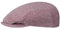 Stetson Herringbone Silk Driver Flatcap - Schirmmütze - Elegante Schiebermütze - Fischgrätmuster mit UV-Schutz 60 - Made in The EU - Unisex - Frühjahr bis Winter blau-rot 56 cm
