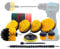 TOPWAY 21 Pack Drill Brush Set for Cleaning, Power Scrubber Brushes Scrub Sponge with Extend Long Attachment and Flexible Shaft, for Car Rims Wheels Floor Tubs Toilet Kitchen Sinks Tiles Carpet