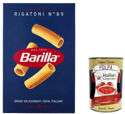 Pasta Rigatoni Nr. 89 100% italienische Nudeln al dente Vorrat 5 x 500g | Trafilata ruvida, formato corto ideale per sughi ricchi und Ofengerichte, tenuta perfetta in, Gesamtnettogewicht 2,5 kg
