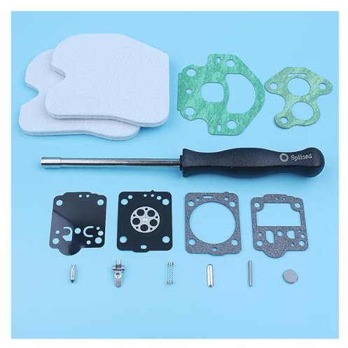 Destornillador de reparación de carburador, herramienta de ajuste for McCulloch CS380 CS340 Redmax GZ380, Kit de junta de filtro de aire de motosierra Motosierras