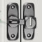 Small Latch for Sliding Doors 90/180 Degree Flip Barn Door Lock Security Door Latch Gate Latches Hardware for Barn Garden Bathroom Cabinet Window