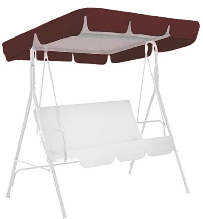 Schaukelstuhl-Ersatzteil, wasserdicht, UV-Schutz, für Schaukelsitz, Überdachung, Schaukelstuhl-Abdeckung (Braun, 142 x 119,9 x 17,8 cm)