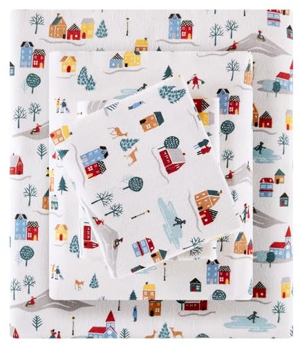 Sleep Philosophy True North Flanell-Bettwäsche-Set, 100% Baumwolle, für Doppelbetten XL, gemütliches Flanell-Bettwäsche-Set, gebürstet für zusätzliche Weichheit, schweres, warmes