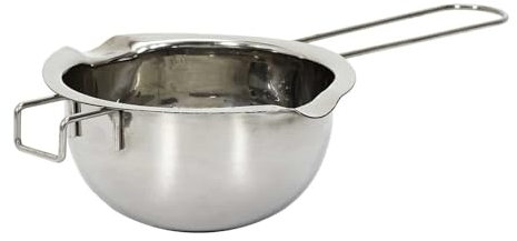 LILY COOK, KP5678, Bol Bain Marie Ergonomique en Acier Inoxydable, Idéal pour Fondre Chocolat et Préparer Sauces, Capacité Spacieuse, Fini Argent, Taille : Grande, Couleur : Argent