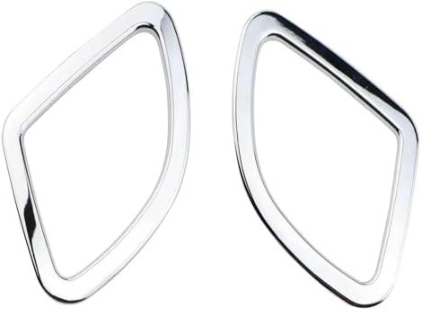 QMTVFSRH Mittelkonsole Dekor Für Malibu 2012-2015 Änderung Auto Front ABS Chrom Air Vent Outlet Aufkleber Auto Innen Aufkleber 2 Teile/Satz