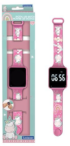 Lexibook, Unicornio, Reloj Digital, visualización de la Hora en 12 ó 24 Horas DMW060UNI