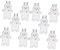 KONTONTY 10st Weihnachtliche Trinkflasche Nachfüllbare Saftflaschen Lebkuchenmann-saftflaschen Schöne Milchflasche Getränkeflaschen Süßigkeitenflasche Partysaftflaschen Das Haustier