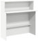 vidaXL Empfangstheke Weiß 100x50x103,5 cm Holzwerkstoff, Empfangstresen, Salon Empfangstheke, Kassentheke, Empfangstisch, Büro Empfangstheke