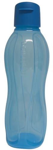 Tupperware to Go Eco Eco Eco Easy Flip Top Botella EcoEasy para ácido carbónico XL, 1 litro (turquesa oscuro)