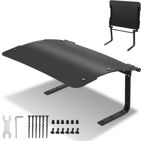 Fiqops Mähroboter Garage 73x57x40cm, Sonnen und regengeschützte Garage für Rasenmähroboter,Regenschutz für Roboter-Rasenmäher aus ABS-Material,Faltbarer Rasenmähroboter Regenschutz,Schwarz