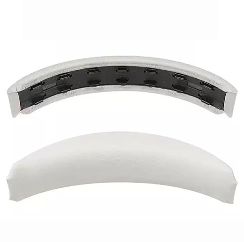 Fascia di ricambio compatibile con cuffie Bose QC35 QuietComfort 35 45 QC45, bianco con clip
