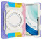Étui compatible avec la tablette Huawei MatePad Pro 13,3 2024 2025 pour enfants, étui de protection robuste avec poignée rotative à 360° et bandoulière (rose coloré)