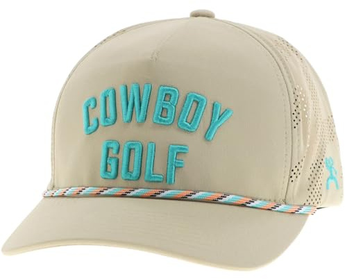 HOOEY Cowboy-Golf-Hut mit gesticktem Logo, verstellbar