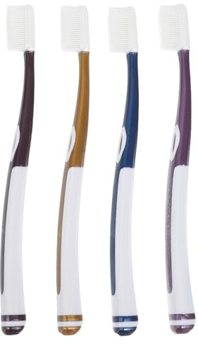 Testina di Ricambio per Spazzolino, Set 4 Pezzi in Silicone Tpu | Superficie Liscia e Sicura, senza Sbavature, per Uso Domestico, Dentale Manuale, Confezione da 4 Pezzi Colore Casuale