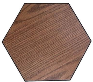 Hexagon Akustikplatten Holzmaserung Selbstklebende Wandaufkleber Filz for Büro Studio Zimmer Dekor Schalldichte 10 STÜCKE(Color-01)