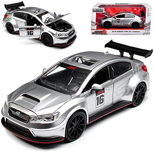 Subaru Impreza WRX STI Silber Widebody Ab 2014 1/24 Jada Modell Auto