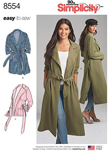 8554Simplicity Pattern 8554 Women’s/Petite Women’s Coats and Jackets