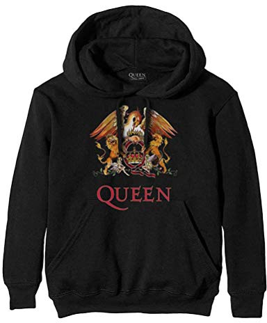 Rock Off Officially Licensed Products Herren Queen Classic Crest Pullover Kapuzenpullover (1er Pack)