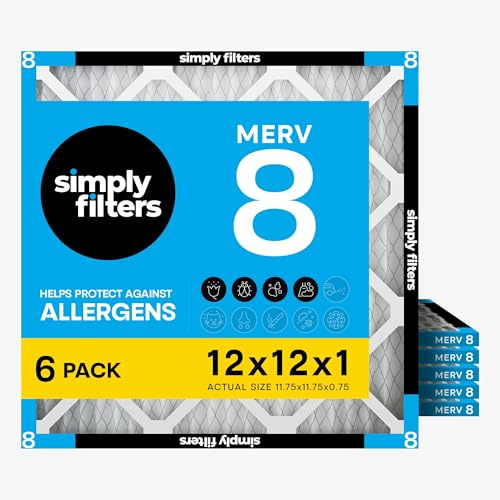Merv 8 plissierter AC-Luftfilter – Ersatz Ofenfilter – schützt vor Staub, Tierschuppen, Fusseln, Pollen