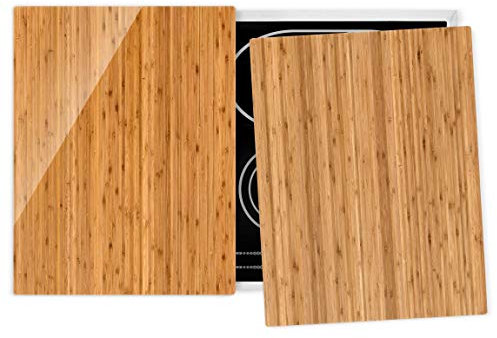 Bilderwelten Tempered glass hob ceramic induction cover protection - Bamboo - 52 x 80 cm