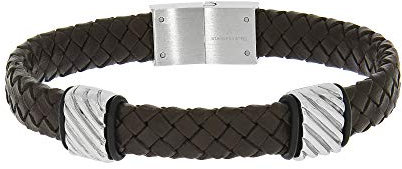 Zeeme Stainless Steel Unisex Armband Edelstahl 21,5cm Glänzend braun 389060396-1