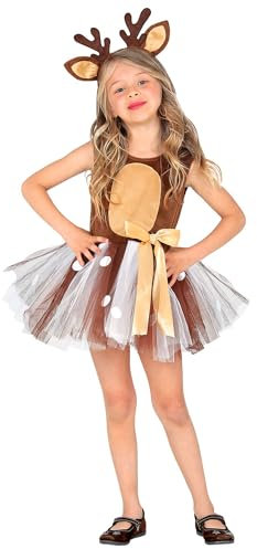 W WIDMANN MILANO Party Fashion - Kinderkostüm Tier, Kleid mit Tutu, Haarreif, Tierkostüm, Faschingskostüme