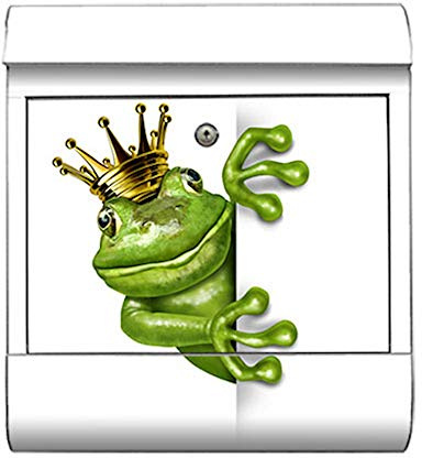 motivX-Ideenwerkstatt Briefkasten Kombi Wandbriefkasten mit Motiv Froschkönig