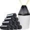 Toneco Müllbeutel 60L - MIT ZUGBAND - EXTRA BREIT & EXTRA STARK - 100 Beutel - reißfest & dicht - stabile Müllsäcke 60L - Fixierband Mülltüten -100% recycelt - für den Hausmüll - 4 Rollen à25 (100)