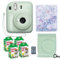 Fujifilm Instax Mini 12 Instant Camera Mint Green + Fuji Instax Film Value Pack (40 Sheets) + Shutter Accessories Bundle, Incl. Compatible Carrying Case, Quicksand Beads Photo Album 64 Pockets