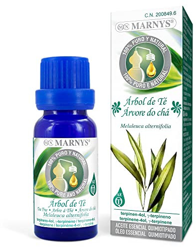 Marnys Aceite Esencial de Árbol de Té 15 ml - 100% Puro y Natural - Toque refrescante y un Aroma Relajante - Botella 15 ml 0