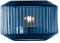 LSA International Rotunda RT07 Photophore en Verre soufflé à la Bouche et Fait à la Main Saphir 7 cm