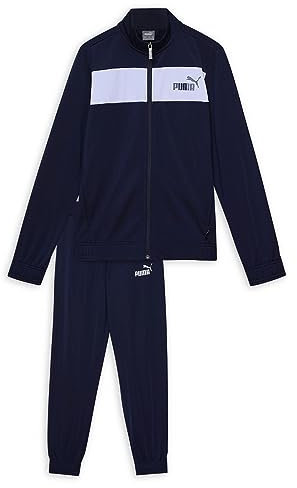 PUMA Boy's Poly Suit Cl B Track Suit,Blau (Peacoat), 164