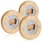 com-four® Décapsuleur 3X en Acier Inoxydable avec Un Manche en Bois Naturel Pratique - décapsuleur au Design Simple (03 pièces - Bois. Acier Inoxydable. Environ)
