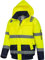 Safetytex Warnschutz Pilotenjacke - Arbeitsjacke - wasserdicht, winddicht, reflektierend - HI VIZ Thermo Jacke - Warnschutzjacke in gelb/marine - Gr. S