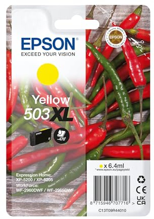 Epson 503XL Chillies, Genuine Yellow Ink Cartridge