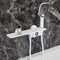 XJTNLB Badewannenarmatur Wasserfall Badewanne Armatur Wandmontage Wasserhahn Wannenarmatur Weiß