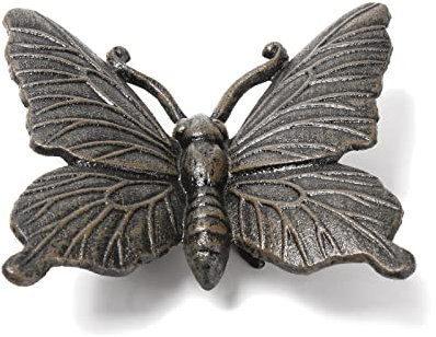 BRASSTAR Gusseisen Zarte Schmetterling Statue Schöne Detail Büro Möbel Garten Bauernhof Dekoration TQGJPT338