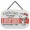 Peanuts A Great Coach Can Change a Life Hängende Holz-Wanddekoration – lustiges Snoopy-Schild – tolle Geschenkidee